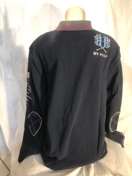 Preview: HV Polo Herren Langarm Poloshirt Diego dunkelblau